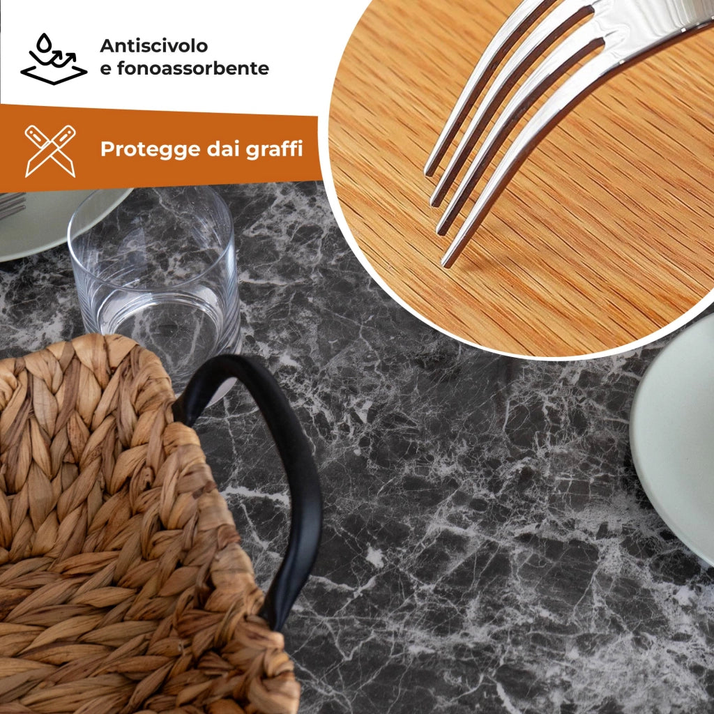 Copritavolo Stampato In Pvc Alto 1.2 Mm Pellicola Protettiva Cover Proteggi Tavolo Tovaglia Protezione Mollettone Spesso Antimacchia  Urti Olio Graffi Impermeabile Dis7 - 100x290Cm