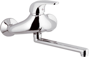 Rubinetto lavello a muro con bocca girevole - serie project