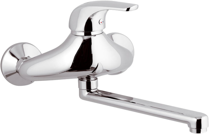 Rubinetto lavello a muro con bocca girevole - serie project