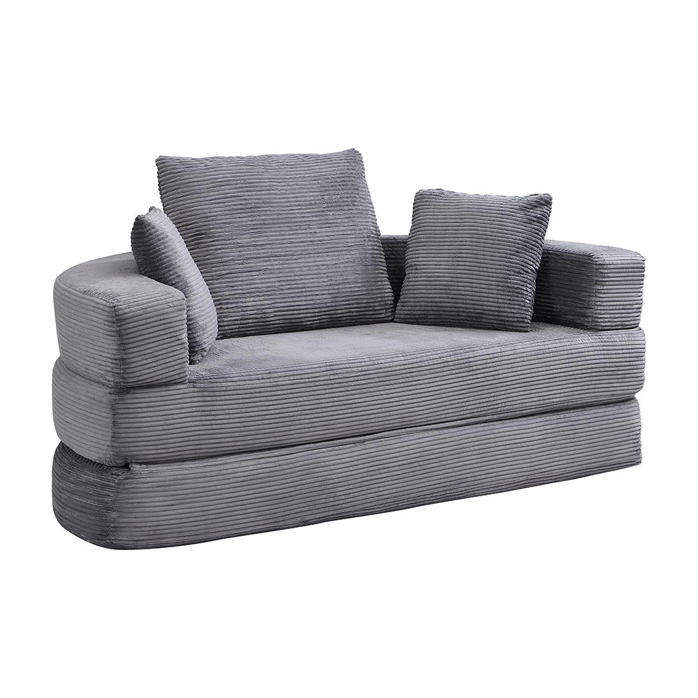 Canap¨¦ letto multifunzionale - Xylo - 173x176 cm - Velours c?t¨¦l¨¦