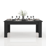 WHOUS Tavolo allungabile Jesi ideale per 6-8 persone colore antracite opaco 140/190x90x75 cm