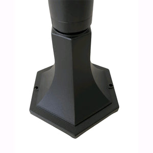 Lampione da Terra per Giardino con Lanterna e Palo da 121 cm in alluminio e Vetro IP43