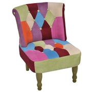Poltrona Francese Design Patchwork in Tessuto cod mxl 48185