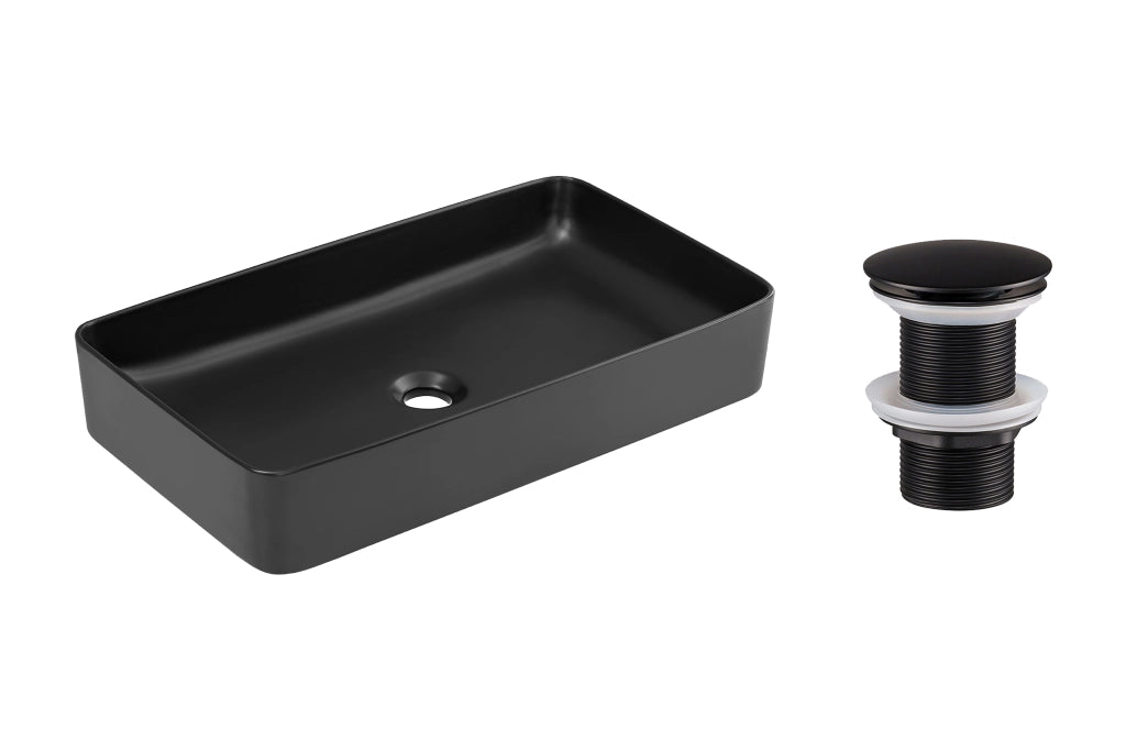 Set lavabo con tappo click-clack Lavabi da appoggio 60 x 1401 x 34 cm
