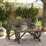 Salotto da Giardino-Set Salotto da Giardino 2 pz in Legno Massello di Abete 349918