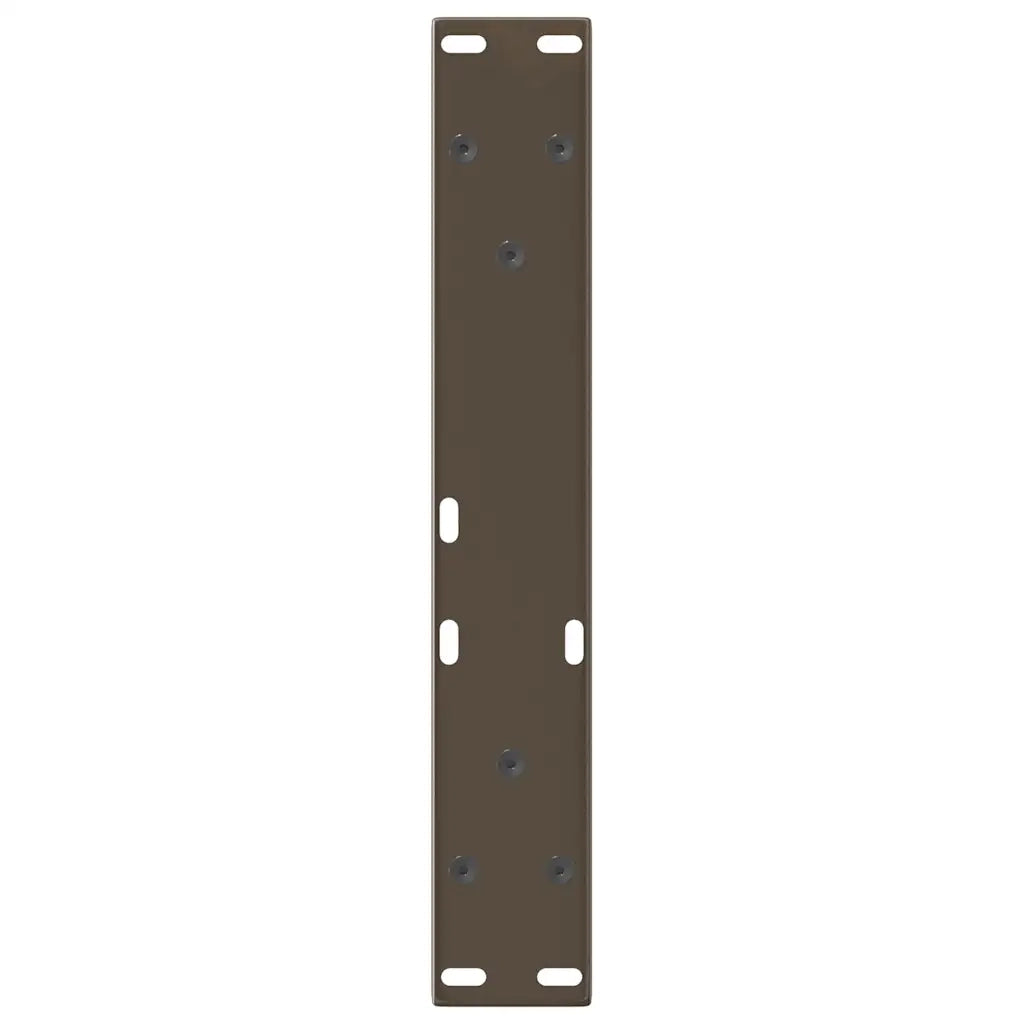 Gambe per Tavolino da Caffè a Forma di V 2 pz Acciaio Naturale 38x(42-43,3) cm Acciaio 4012547