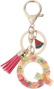 Sostituto di Chiave con Pennello - Sostituto di Chiave con Lettera Q - Sostituto di Chiave con Pennello - Sostituto di Chiave per Donne - Materiale di Resina Duratura - 9,3 cm Lunghezza - Sostituto di Chiave con Iniziale