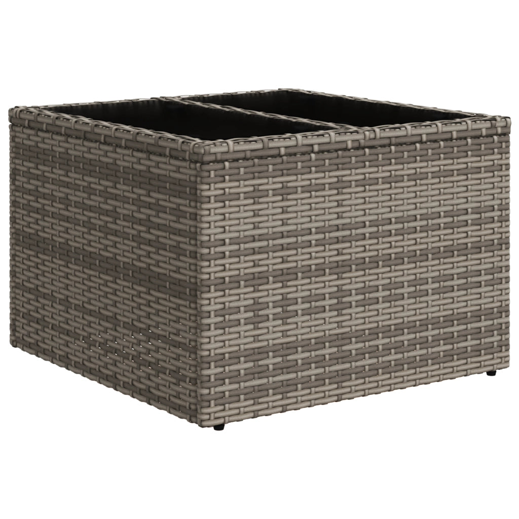 Set di Divani da Giardino  10 Pezzi con Cuscini Rattan Polyrattan Nero
