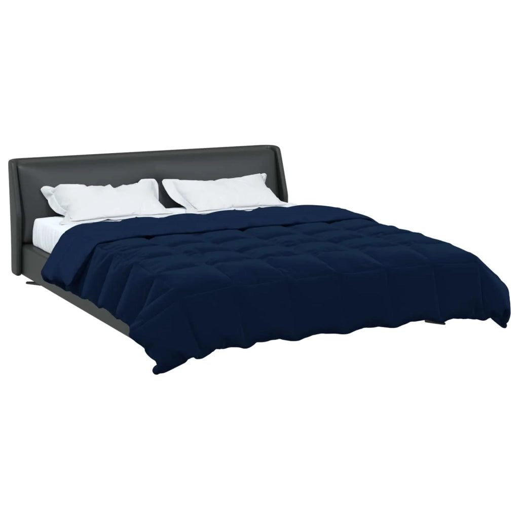 Piumone | Duvet Completo Annuale Blu Scuro 240 x 260 cm Microfibra