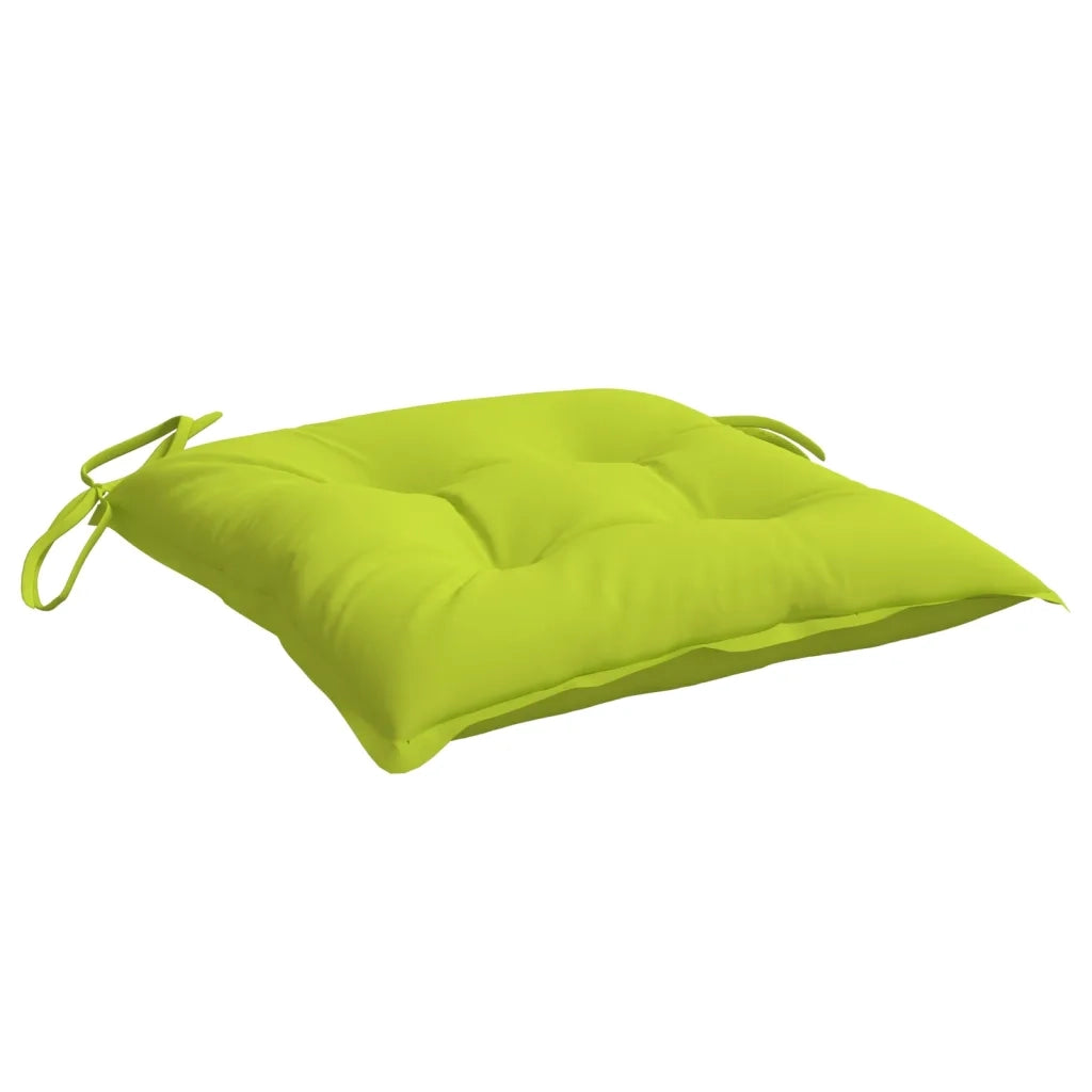 Cuscini per Sedia 2 pz Verde Intenso 40x40x7 cm Tessuto Oxford
