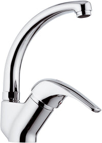 Rubinetto lavello con bocca alta a c girevole, modello corto - serie project