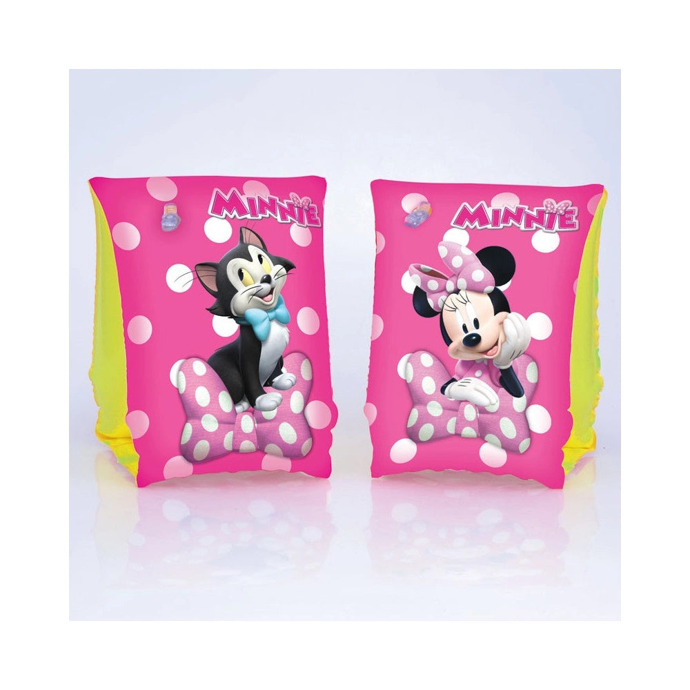 Trade Shop - Topolina Minnie Braccioli 23x15cm Mare Giochi Spiaggia Piscina Nuoto -