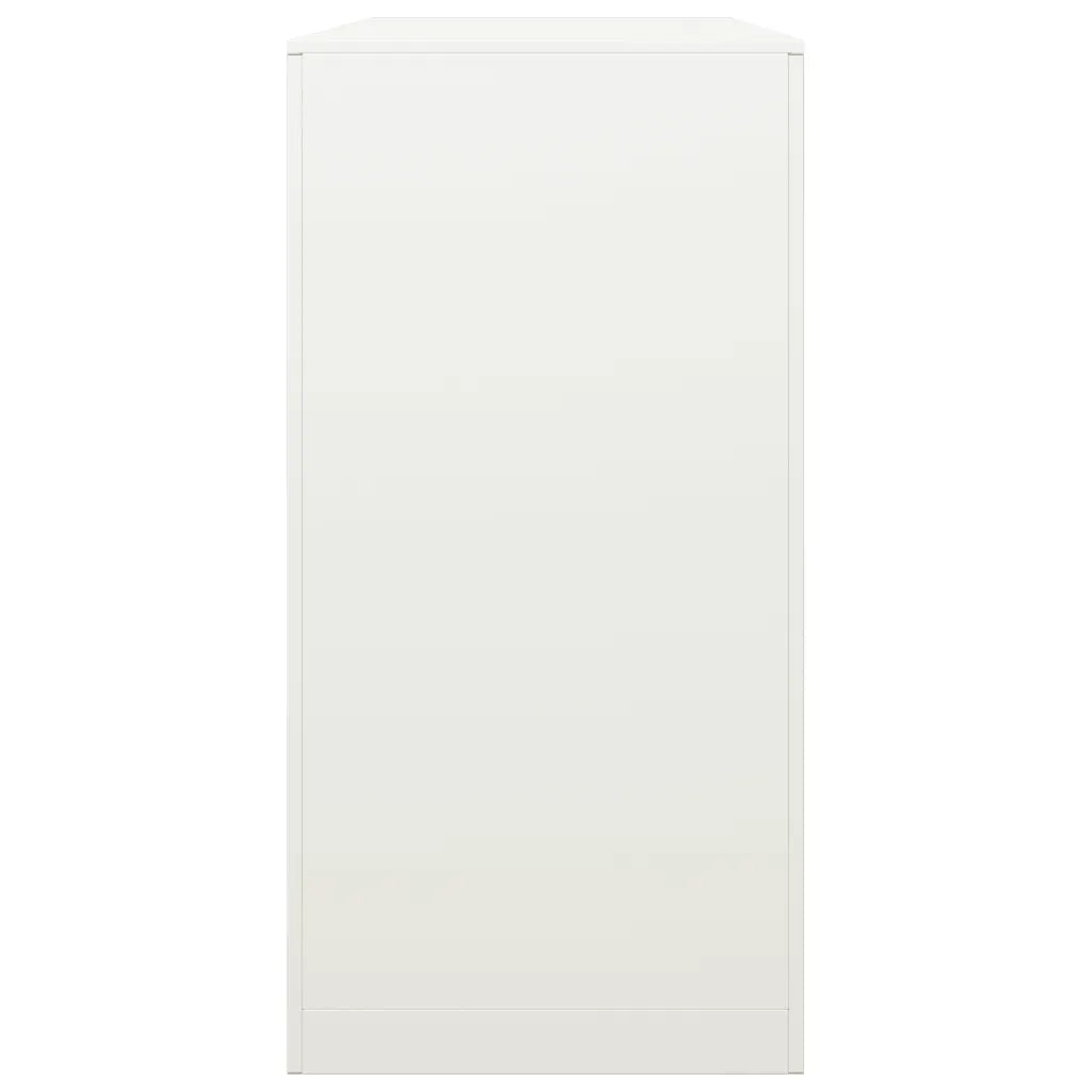 Rastrelliera per Legna da Ardere-Portalegna Bianca 100x40x80 cm in Acciaio