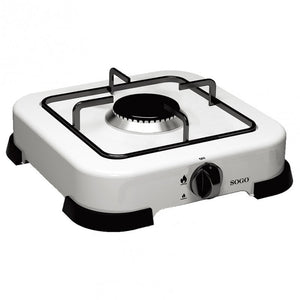 SOGO Fornello a Gas Portatile – 1 Bruciatore, Accensione Manuale, 1.7 kW, GPL Butano-Propano