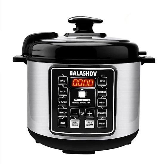 Pentola Rapida Multifunzione - Minestrone e Risotto - 220V - 5L - 220V EU - Acciaio Inossidabile