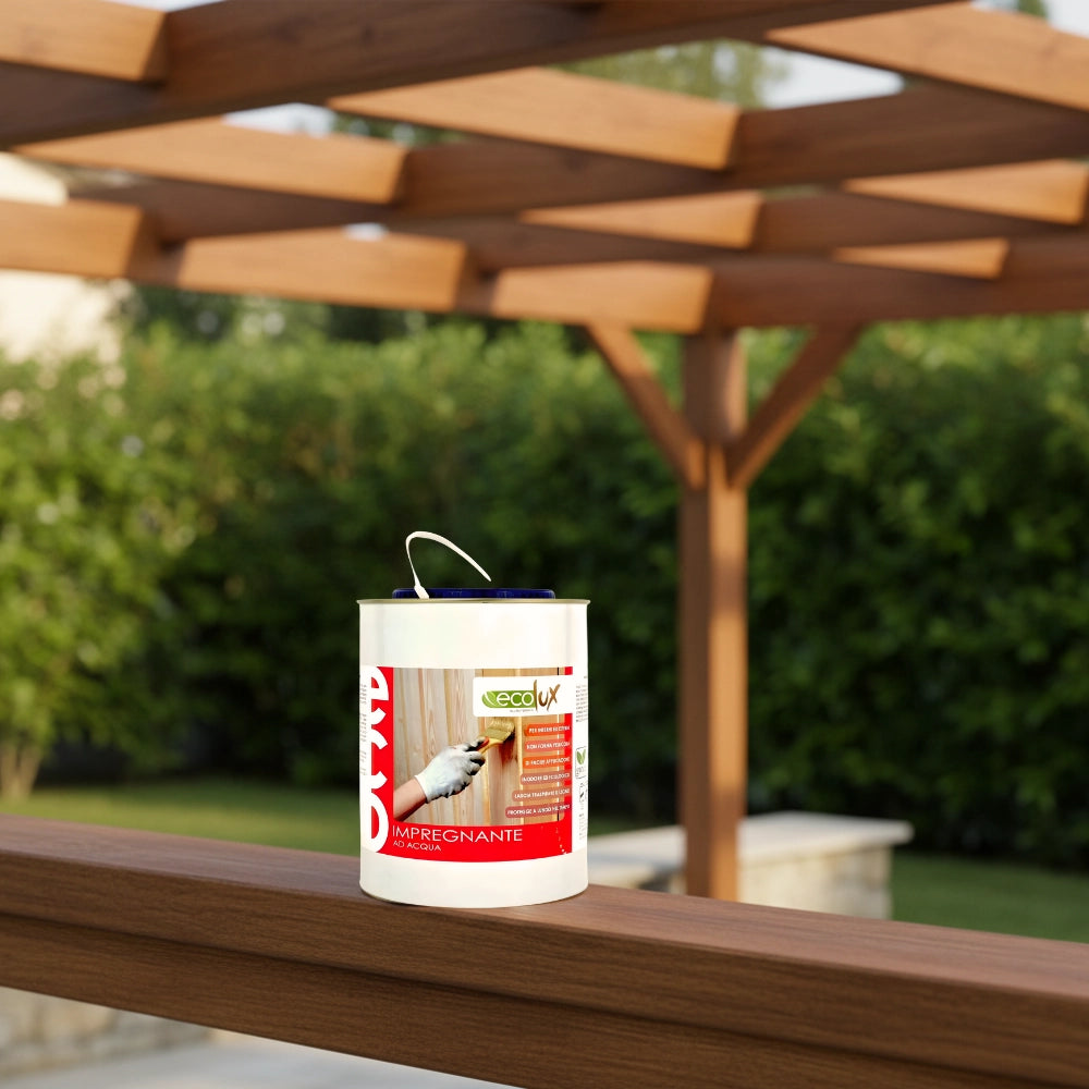 Ecolux impregnante fondo protettivo acrilico pigmentato noce per legno *** formato 2.5 lt, confezione 1