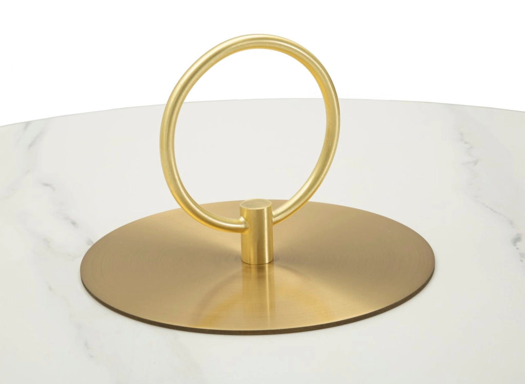 Tavolinetto Nova Cm Ø 60X54 Elegante Design Moderno