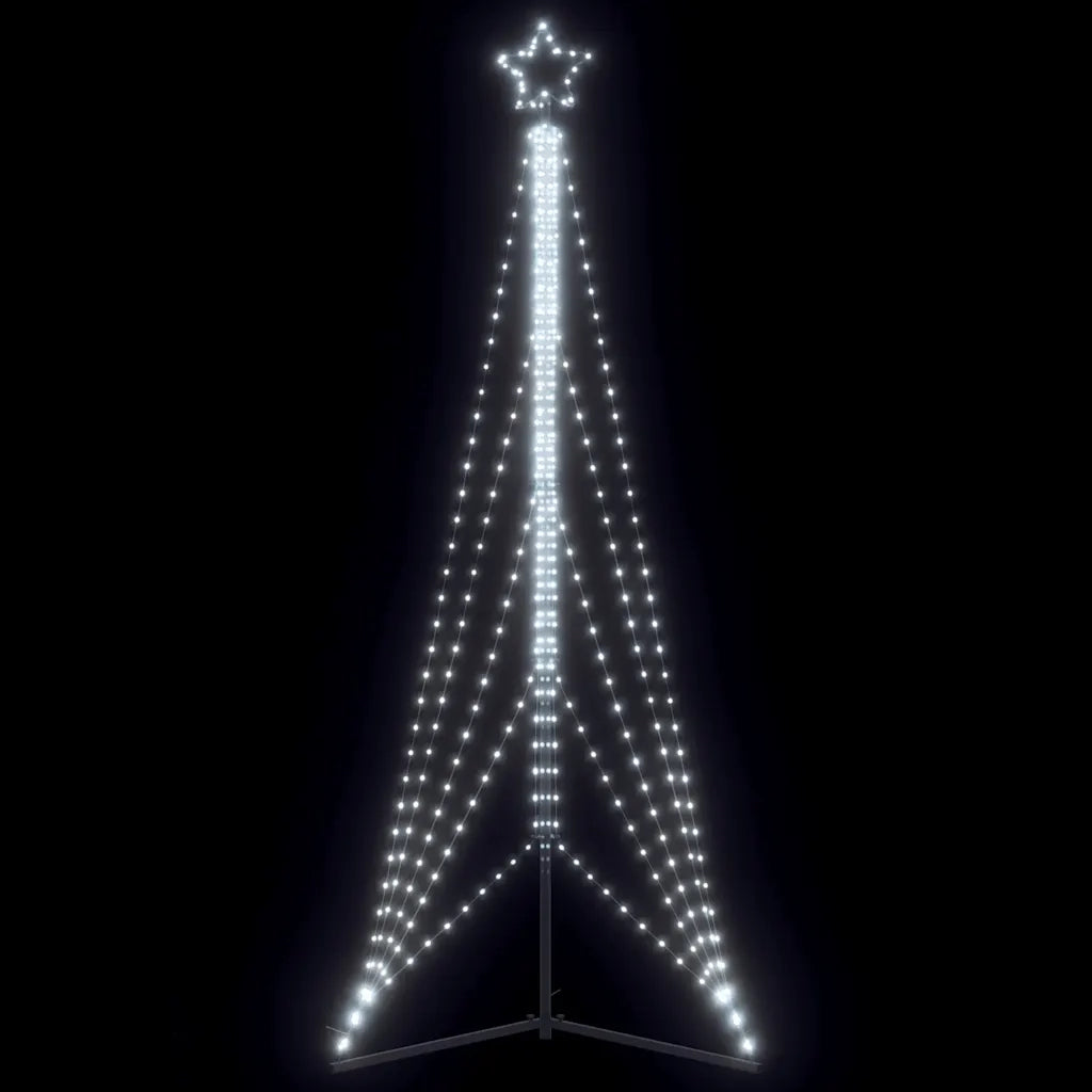 Albero di Natale | Decorazioni natalizie a LED 525 LED Bianco Freddo 302 cm