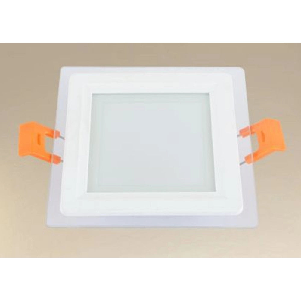 Trade Shop - Pannello Led Incasso Luce 3000k-6500k 6w Quadrato Am-cs-6 Con Bordo Traparente 00663 -