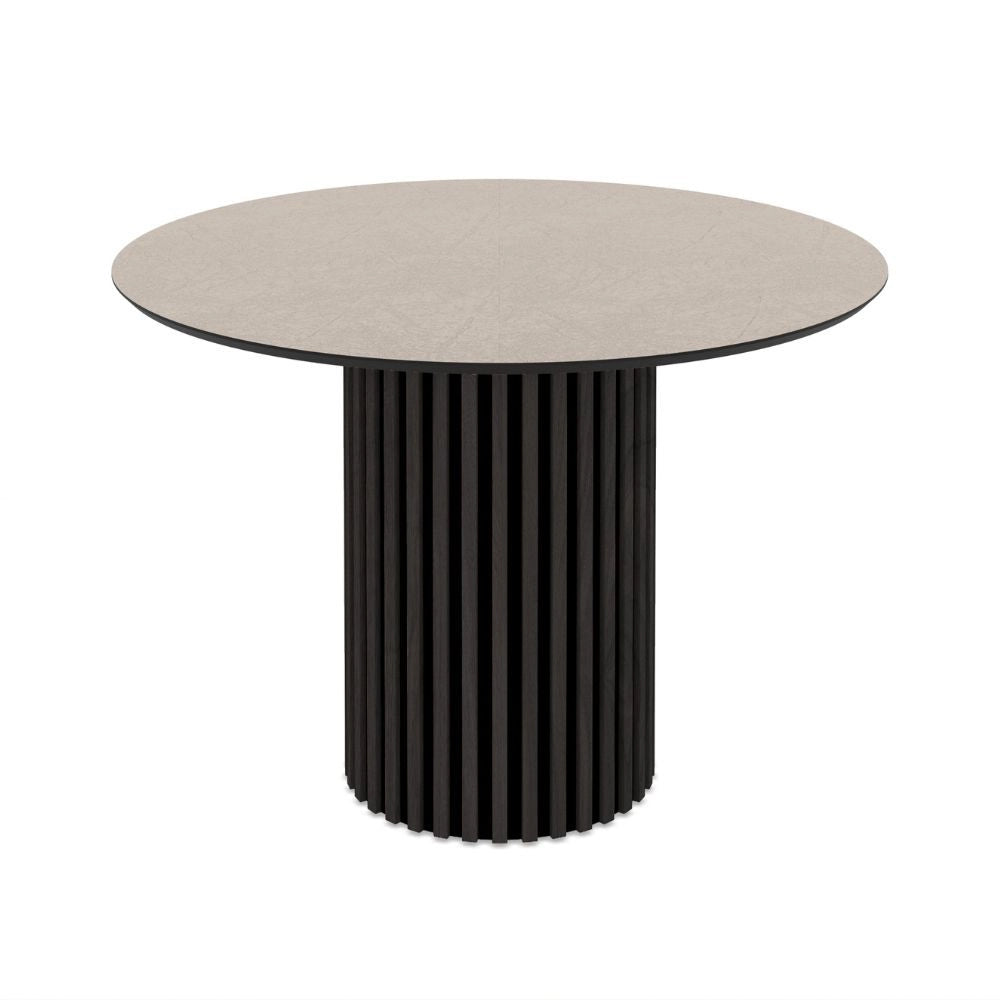 Tavolo rotondo Olympus piano cashmere 110x110x76H