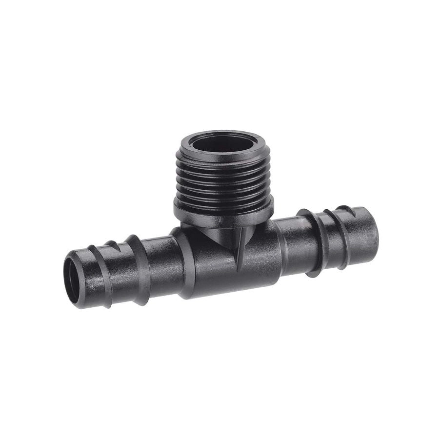 RACCORDO A 3 VIE PER COLLEGARE MICROIRRIGATORI COLIBRI FILETTO MEZZO POLLICE CLA