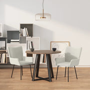 Sedie da Pranzo 2 pz Crema in Velluto cod mxl 31539