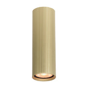 Spot soffitto moderno oro rigato tubo 17cm GU10 Italux