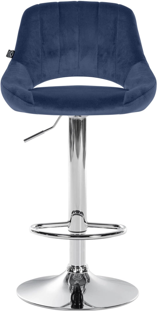 Set di 2 sgabelli da bar Milet velluto C 1