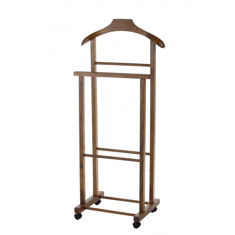KIT DOPPIO INDOSSATORE FAGGIO DA CAMERA NOCE MIELE IN LEGNO 43X33X105H CM