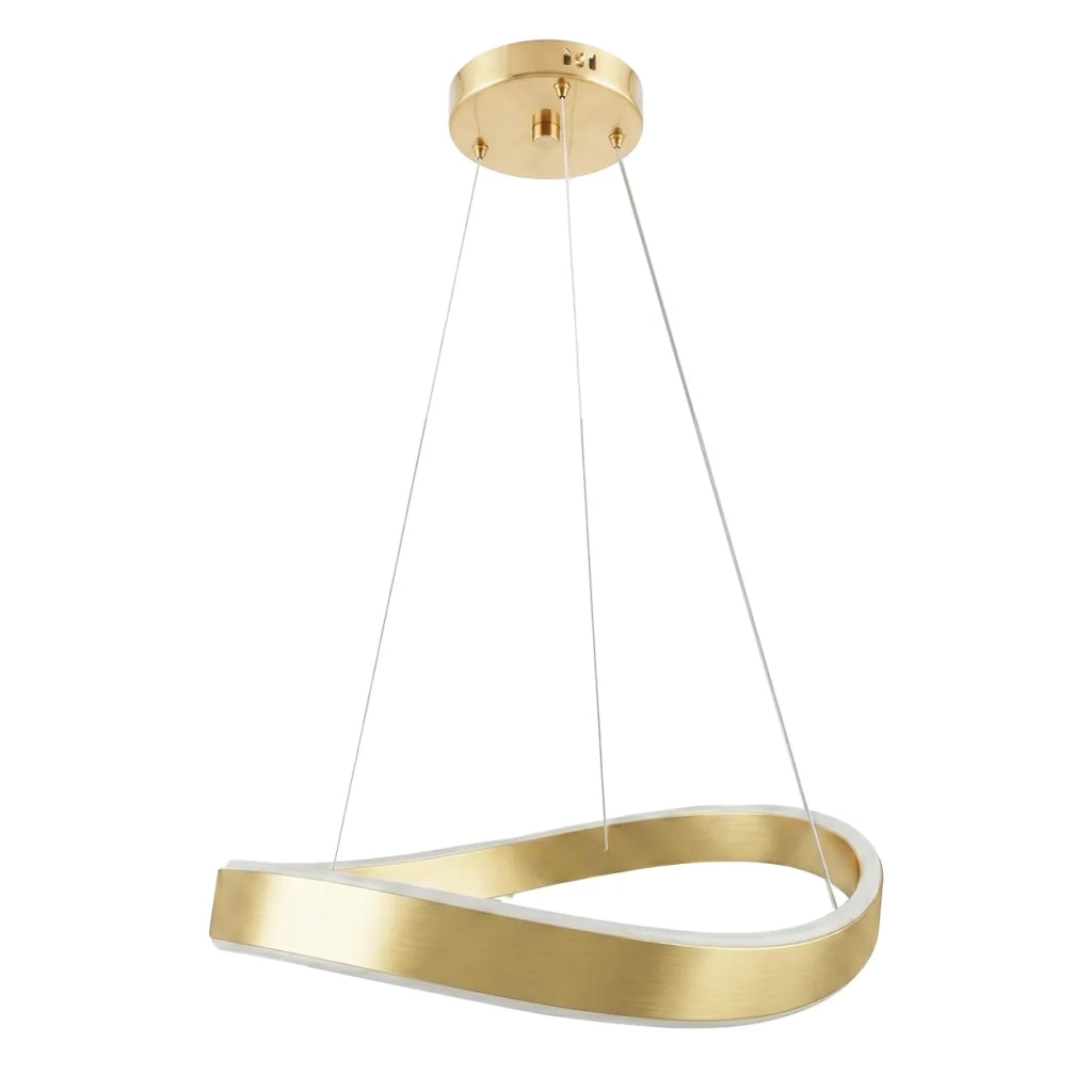 Lampada A Sospensione Da Soffitto Swe065-cp 40cm Brush Gold