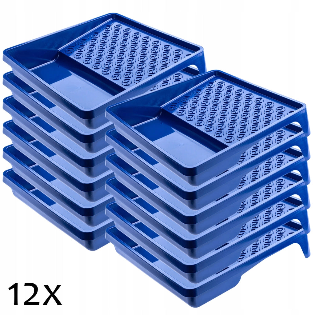 Vassoio per pittura KADAX grande 320x350 mm per rullo da pittura, set di 12 pezzi