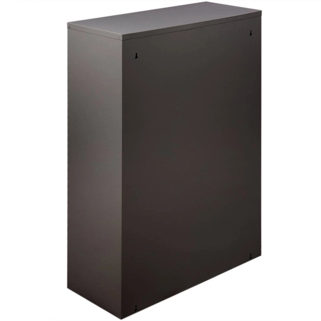 Contenitore per Rifiuti Anukhatun, Pattumiera Capacità 72 (18 per Secchio), 60x25x93h cm Nero