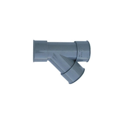 DERIVAZIONE 45  ° FF PVC GRIGIO- Diam. 40- senza- pezzi 1