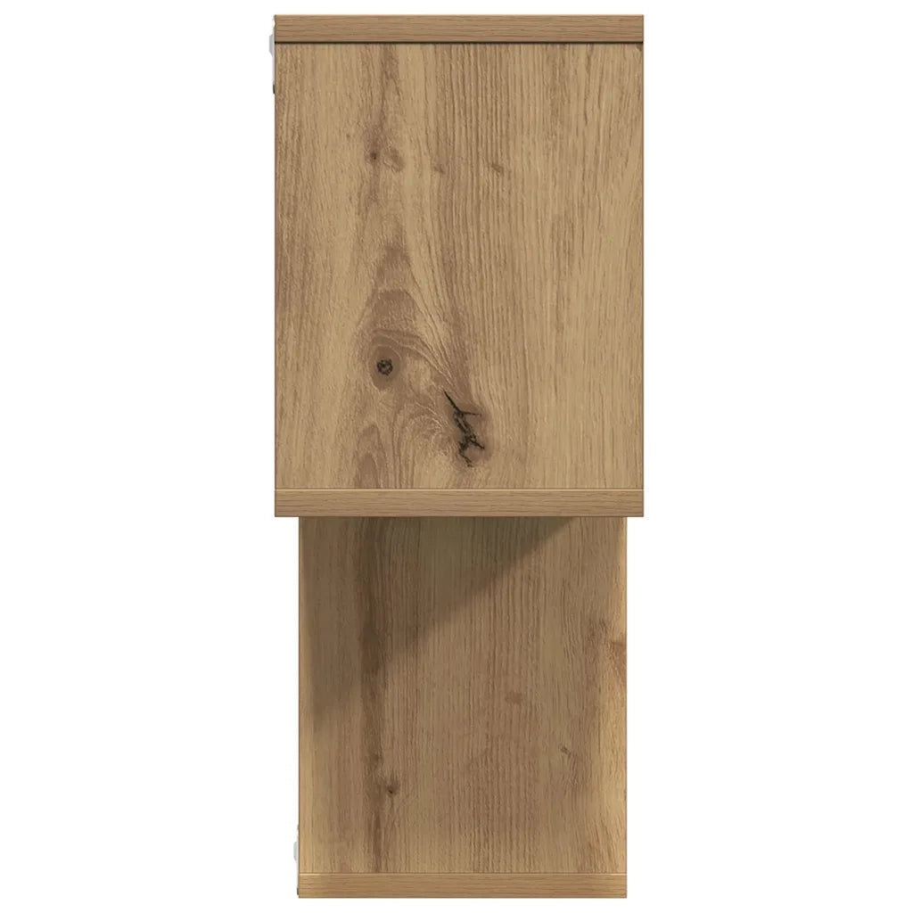 vidaXL Mensola da Parete rovere artigianale 100 x 20 x 53 cm