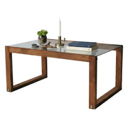 Aldino, Tavolino da Salotto Portariviste, 85x55x40h cm Marrone Quercia