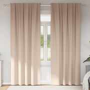 Tende Blackout con Anelli 2 pcs Talpa 225 x 140 cm Poliestere 4107440