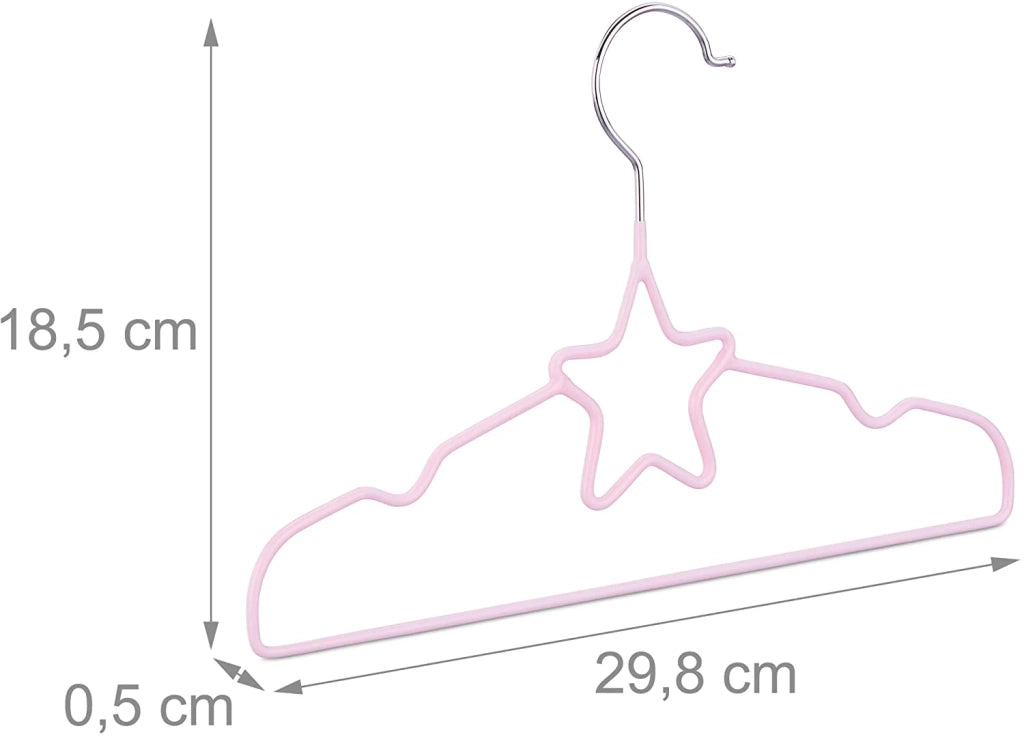 Set di 10 grucce rosa per bambini 13_0002475