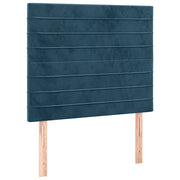 Testiera | Testata Blu Scuro 90x5x118/128 cm Velluto