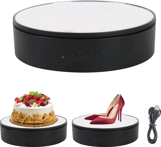 Tavolo di Rotazione per Fotografia e Presentazione di Prodotti - Elettrico e Rotante 360°