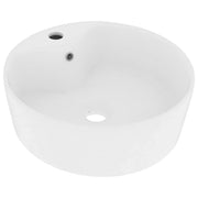Lavandino-Lavello con Troppopieno Bianco Opaco 36x13 cm in Ceramica
