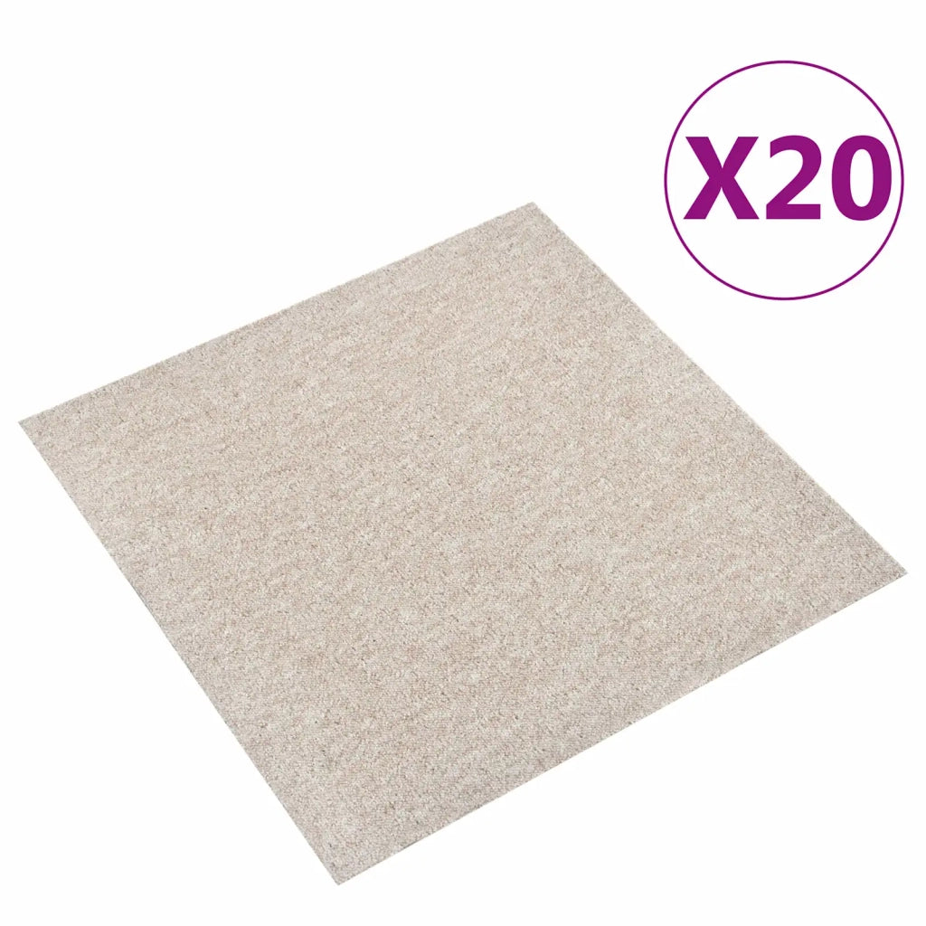 Tappeto 20 pcs Beige chiaro 50 x 50 cm 100% Polipropilene 42046753