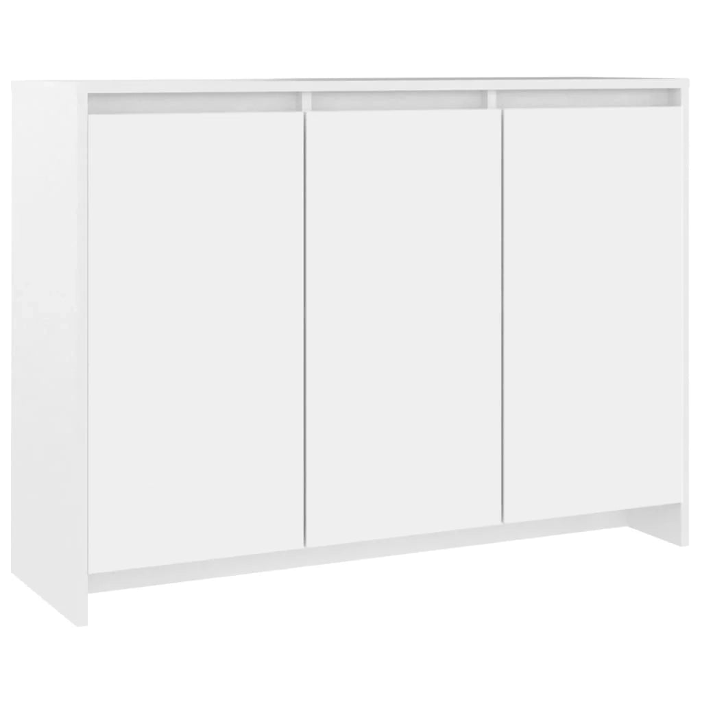 Buffet credenza cassettiera armadio mobile contenitore organizer per cucina soggiorno salotto 102 x 33 x 75 cm legno ingegnerizzato bianco 02_0030173