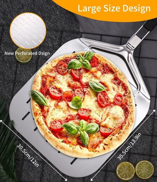 Pietanza schop con schuiver geperforeerd