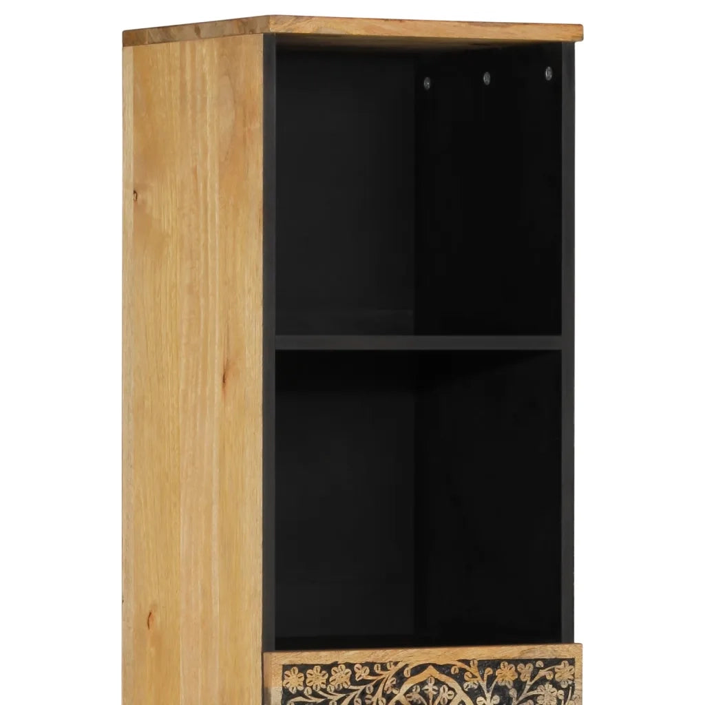 Mobile da Bagno | Armadio da bagno 38x33x160 cm in Legno Massello di Mango