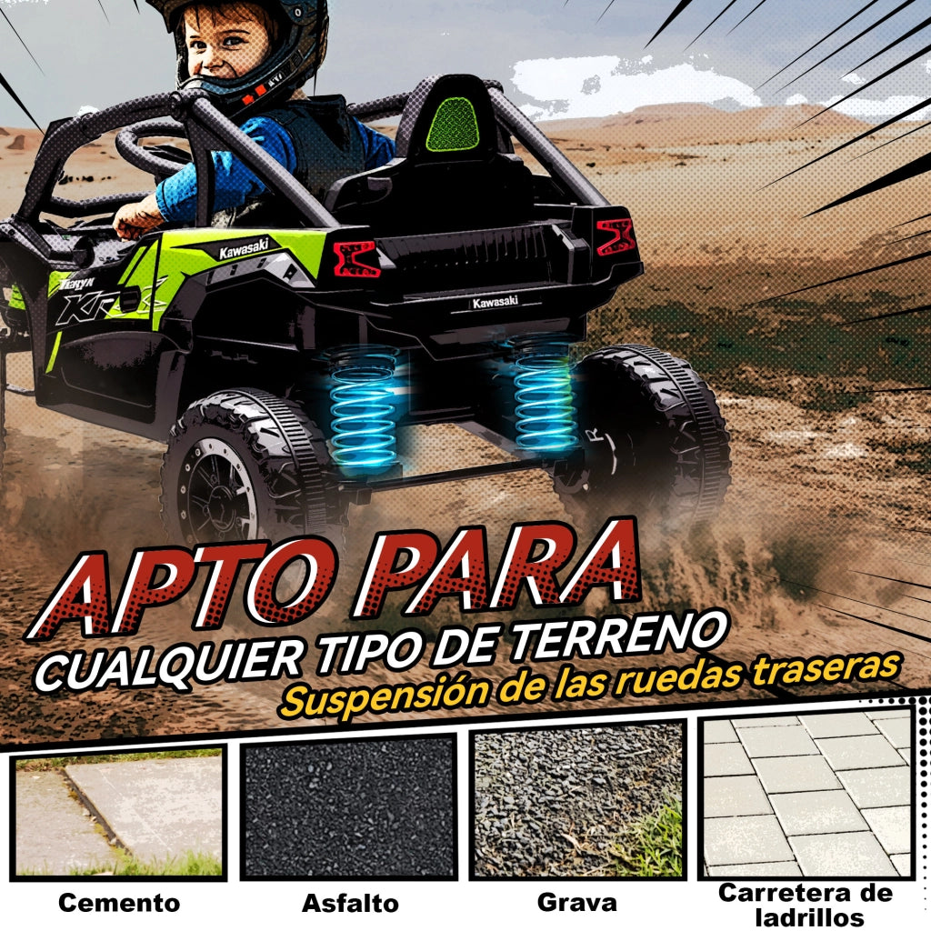 Giocattolo Elettrico per Bambini Kawasaki Teryx KRX 1000 ¨C zephmum ¨C 12V Nero