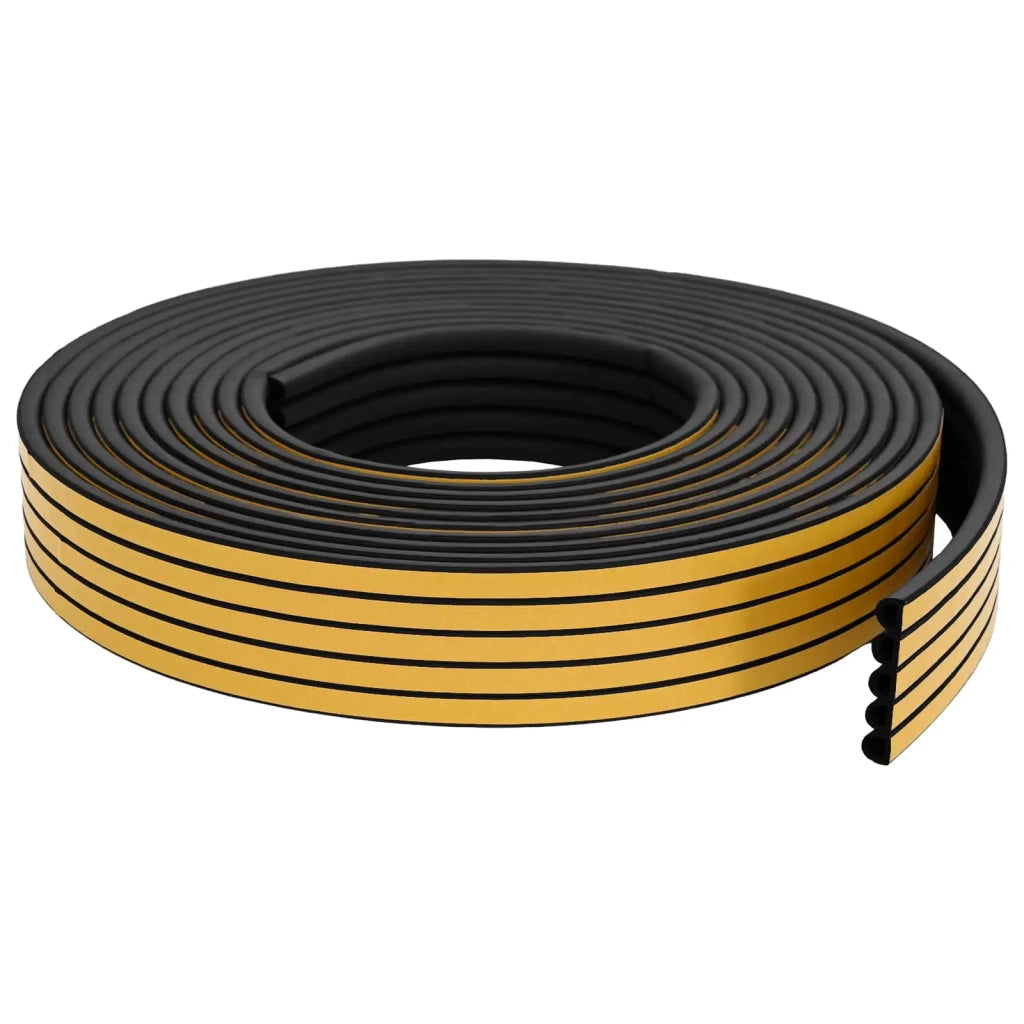 Nastro adesivo per finestre Nero 9 x 8 mm 100 m Schiuma EPDM 42038173