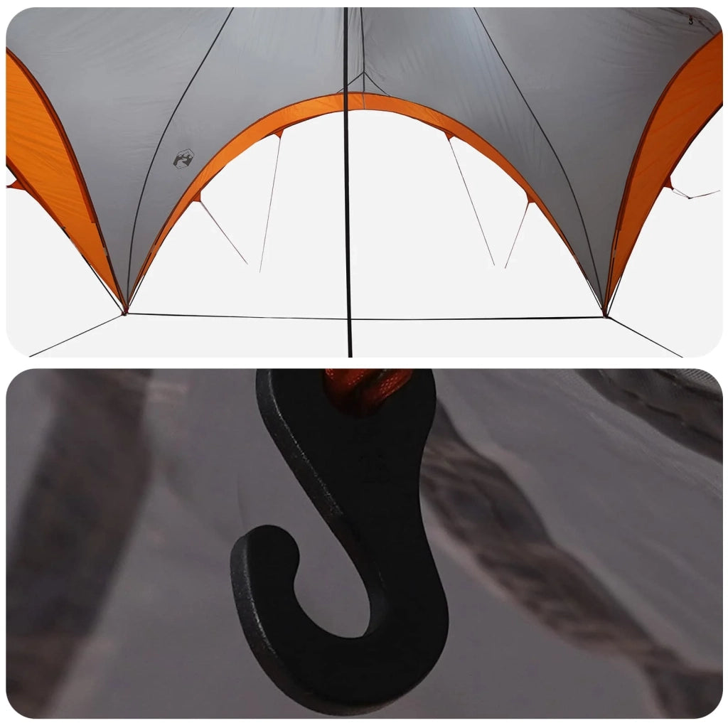 Tenda Party con tetto Grigio e arancione 600 x 600 x 400 cm 42028613
