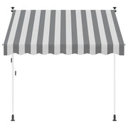 Tenda da Sole | Tenda retrattile manuale Antracite e Bianco 350 cm