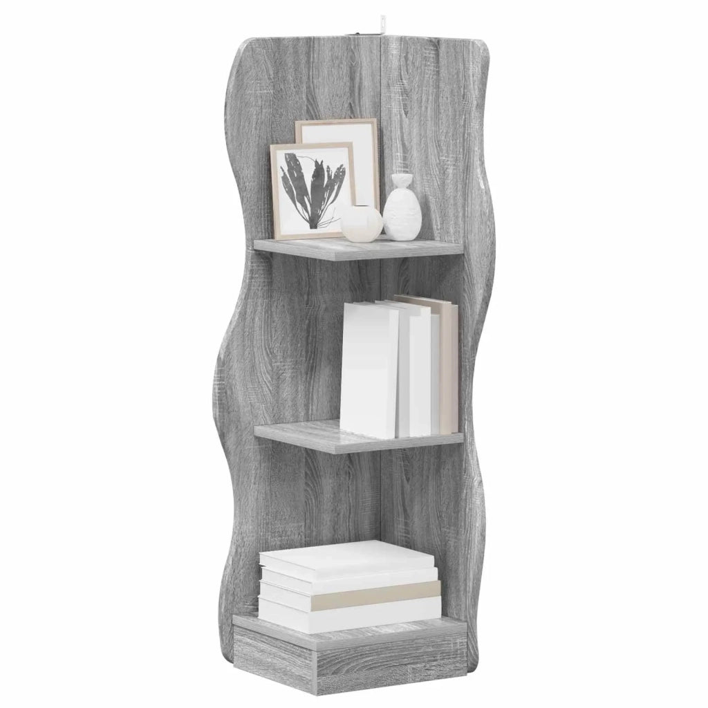 Mensola | Ripiano | Scaffale angolare con lo scaffale Grigio Sonoma 34 x 33 x 102 cm