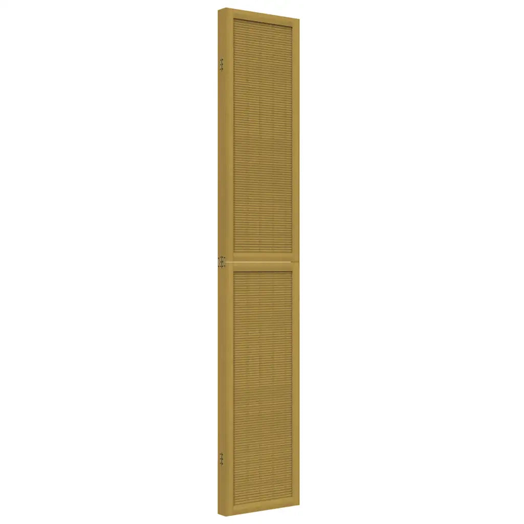 Divisorio Ambienti | Divider per stanze | Paravento 4 Pannelli Marrone Legno Massello Paulownia